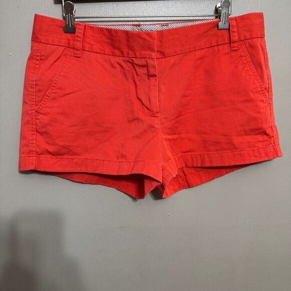 J. Crew broke in red orange chino short size 12 - Picture 1 of 5